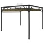 Garden gazebo with retractable roof taupe gray 3x3m 180 g/m² by vidaXL, Tents and gazebos - Ref: Foro24-312220, Price: 285,91...