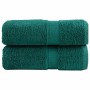 Toallas 2 unidades 100% algodón verde 30x30 cm 600 gsm de , Toallas - Ref: Foro24-137323, Precio: 9,95 €, Descuento: %