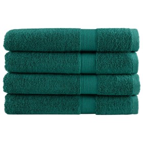 Premium towels 4 units 100% cotton green 100x200 cm 600 gsm by , Towels - Ref: Foro24-137342, Price: 91,99 €, Discount: %