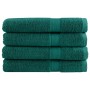 Premium towels 4 units 100% cotton green 100x200 cm 600 gsm by , Towels - Ref: Foro24-137342, Price: 92,34 €, Discount: %