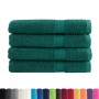 Premium towels 4 units 100% cotton green 100x200 cm 600 gsm by , Towels - Ref: Foro24-137342, Price: 92,34 €, Discount: %