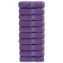 Toallas 10 unidades 100% algodón morado 30x30 cm 600 gsm de , Toallas - Ref: Foro24-137349, Precio: 25,65 €, Descuento: %