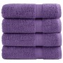 Toallas de mano 4 uds 100% algodón morado 50x100 cm 600 gsm de , Toallas - Ref: Foro24-137354, Precio: 29,06 €, Descuento: %