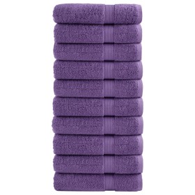 Bathroom towels 10 units 100% cotton green 100x150 cm 600 gsm by , Towels - Ref: Foro24-137361, Price: 166,99 €, Discount: %