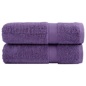 Shower towels 2 units 100% cotton purple 70x140 cm 600 gsm by , Towels - Ref: Foro24-137356, Price: 28,92 €, Discount: %