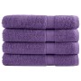 Sauna towels 4 units 100% cotton purple 80x200 cm 600 gsm by , Towels - Ref: Foro24-137363, Price: 74,27 €, Discount: %