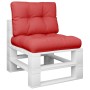 Cushions for pallets, 2 units, red fabric. by , Cushions for chairs and sofas - Ref: Foro24-360673, Price: 30,92 €, Discount: %