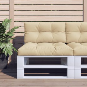 Cushions for pallets, 2 units, beige fabric by , Cushions for chairs and sofas - Ref: Foro24-360692, Price: 54,99 €, Discount: %