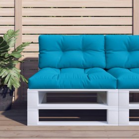 Palettenkissen, 2 Stück, blauer Stoff von , Kissen für Stühle und Sofas - Ref: Foro24-360715, Preis: 44,99 €, Rabatt: %