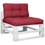 Palettenkissen, 2 Stück, Stoff in Weinrot. von , Kissen für Stühle und Sofas - Ref: Foro24-360720, Preis: 51,99 €, Rabatt: %