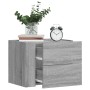 Wall-mounted bedside tables 2 units Sonoma grey 45x30x35 cm by , Nightstands - Ref: Foro24-848336, Price: 104,76 €, Discount: %