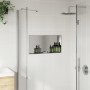 Shower niche in brushed silver stainless steel 62x32x9 cm by , Shower walls and screens - Ref: Foro24-4005128, Price: 95,70 €...