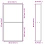 Dusch-Nische aus mattem Edelstahl in Weiß, 32x62x9 cm. von , Duschwände und Duschwände - Ref: Foro24-4005135, Preis: 117,29 €...