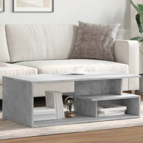 Engineered wood gray concrete coffee table 102x55x35 cm by , Coffee table - Ref: Foro24-848013, Price: 80,53 €, Discount: %