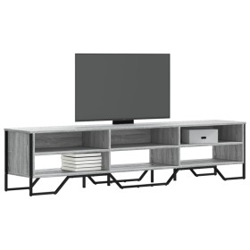 TV stand made of Sonoma gray engineered wood 180x34x41 cm by , TV Furniture - Ref: Foro24-848577, Price: 116,74 €, Discount: %