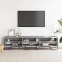 TV stand made of Sonoma gray engineered wood 180x34x41 cm by , TV Furniture - Ref: Foro24-848577, Price: 116,74 €, Discount: %