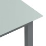 Light gray aluminum and glass garden table 80x80x74 cm by vidaXL, Garden tables - Ref: Foro24-312203, Price: 137,55 €, Discou...