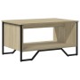 Mesa de centro madera de ingeniería roble Sonoma 75x51x40 cm de , Mesas de centro - Ref: Foro24-848485, Precio: 53,53 €, Desc...