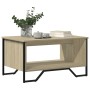 Mesa de centro madera de ingeniería roble Sonoma 75x51x40 cm de , Mesas de centro - Ref: Foro24-848485, Precio: 58,99 €, Desc...