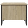 Mesa de centro madera de ingeniería roble Sonoma 75x51x40 cm de , Mesas de centro - Ref: Foro24-848485, Precio: 53,53 €, Desc...