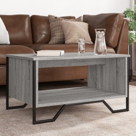 Gray Sonoma plywood coffee table 75x51x40 cm by , Coffee table - Ref: Foro24-848487, Price: 60,99 €, Discount: %