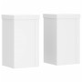 Plant stands 2 units engineered wood white 10x10x18 cm by , Pot stands - Ref: Foro24-852879, Price: 21,65 €, Discount: %