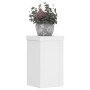 Soportes de plantas 2 uds madera ingeniería blanco 10x10x18 cm de , Soportes para macetas - Ref: Foro24-852879, Precio: 21,65...