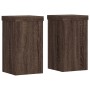 Plant stands 2 units brown oak wood 10x10x18 cm by , Pot stands - Ref: Foro24-852885, Price: 21,99 €, Discount: %