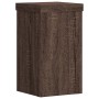 Plant stands 2 units brown oak wood 10x10x18 cm by , Pot stands - Ref: Foro24-852885, Price: 21,99 €, Discount: %