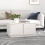 Solid white pine wood coffee table 80x50x40 cm by vidaXL, Coffee table - Ref: Foro24-814420, Price: 71,18 €, Discount: %