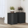 Plant stands 2 units engineered wood black 20x20x30 cm by , Pot stands - Ref: Foro24-852898, Price: 37,36 €, Discount: %