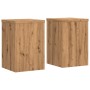 Soportes de plantas 2 uds madera roble artisian 25x25x35 cm de , Soportes para macetas - Ref: Foro24-852914, Precio: 44,83 €,...