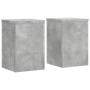 Pflanzenständer 2 Stück Holz grau Beton 20x20x30 cm von , Topfständer - Ref: Foro24-852900, Preis: 36,99 €, Rabatt: %