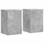 Soportes de plantas 2 uds madera gris hormigón 25x25x35 cm de , Soportes para macetas - Ref: Foro24-852909, Precio: 42,98 €, ...