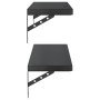 Wall shelves 2 units stainless steel black 75x23.5 cm by , Shelves and shelves - Ref: Foro24-3214516, Price: 51,97 €, Discoun...