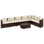 Garden set with 8 pieces of sofas and brown synthetic rattan cushions. by , Garden sets - Ref: Foro24-3308385, Price: 486,30 ...