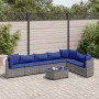 Set of garden sofas and cushions 8 pieces synthetic rattan gray by , Garden sets - Ref: Foro24-3308391, Price: 480,99 €, Disc...