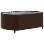 Gartensofagarnitur 4-teilig mit braunen Polstern aus synthetischem Rattan. von , Gartensets - Ref: Foro24-3308366, Preis: 332...