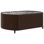 Gartensofagarnitur 9-teilig mit braunen Kissen aus synthetischem Rattan. von , Gartensets - Ref: Foro24-3308429, Preis: 549,8...