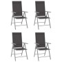 Folding garden chairs 4 units black textilene by vidaXL, Garden chairs - Ref: Foro24-312182, Price: 180,52 €, Discount: %