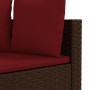 Garden sofa set 9 pieces and brown synthetic rattan cushions by , Garden sets - Ref: Foro24-3308429, Price: 549,88 €, Discoun...