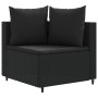 Set of garden sofas and cushions, 8 pieces, black synthetic rattan by , Garden sets - Ref: Foro24-3308387, Price: 517,72 €, D...