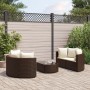 Garten-Essgruppe, 5-teilig, mit braunen Kunststoff-Rattan-Kissen. von , Gartensets - Ref: Foro24-3308441, Preis: 331,46 €, Ra...