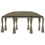 Cenador con cortinas gris taupe 180g/m² 520x349x255 cm de vidaXL, Carpas y cenadores - Ref: Foro24-312231, Precio: 395,05 €, ...