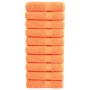 Toallas de ducha 10 uds 100% algodón naranja 70x140 cm 600 gsm de , Toallas - Ref: Foro24-137382, Precio: 108,39 €, Descuento: %