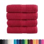 Toallas 4 unidades 100% algodón rojo 30x30 cm 600 gsm de , Toallas - Ref: Foro24-137396, Precio: 12,34 €, Descuento: %