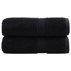 Towels 2 units 100% cotton black 30x30 cm 600 gsm by , Towels - Ref: Foro24-137419, Price: 9,99 €, Discount: %