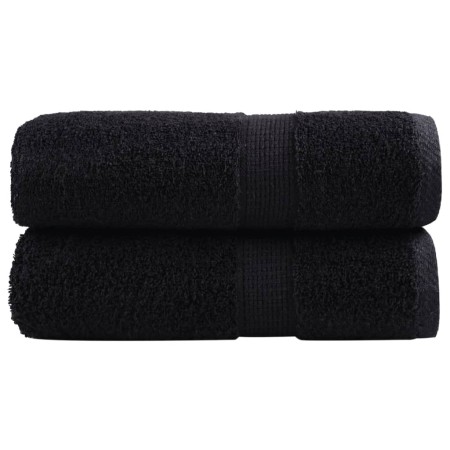 Towels 2 units 100% cotton black 30x30 cm 600 gsm by , Towels - Ref: Foro24-137419, Price: 9,95 €, Discount: %