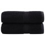 Towels 2 units 100% cotton black 30x30 cm 600 gsm by , Towels - Ref: Foro24-137419, Price: 9,95 €, Discount: %