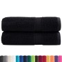 Hand towels 2 units 100% cotton black 50x100 cm 600 gsm by , Towels - Ref: Foro24-137425, Price: 17,99 €, Discount: %